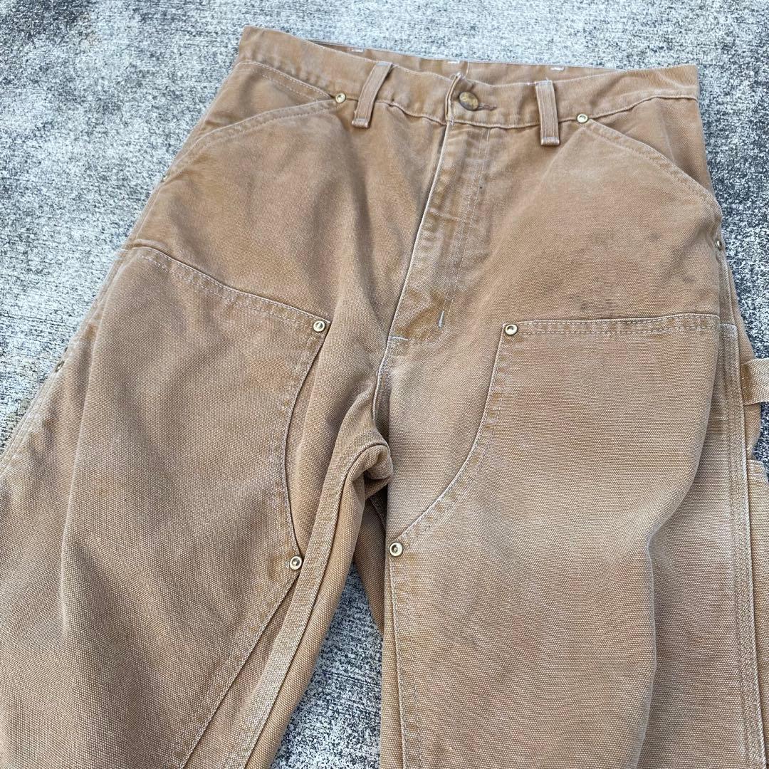80〜90s カーハート USA製 星タグ ダブルニーペインターパンツ W30