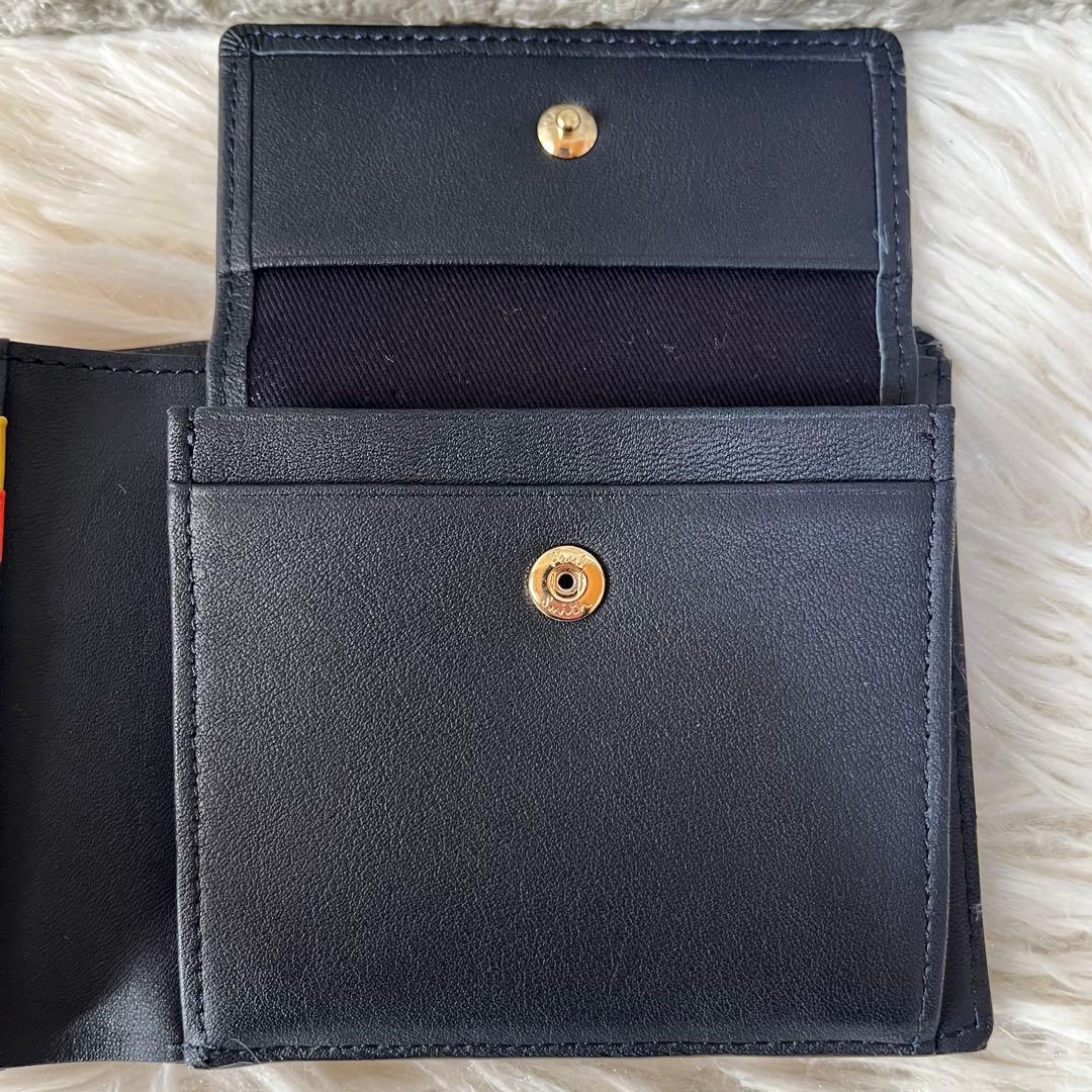 新品未使用】ポールスミス PSC694 ストライプステッチ 二つ折り財布