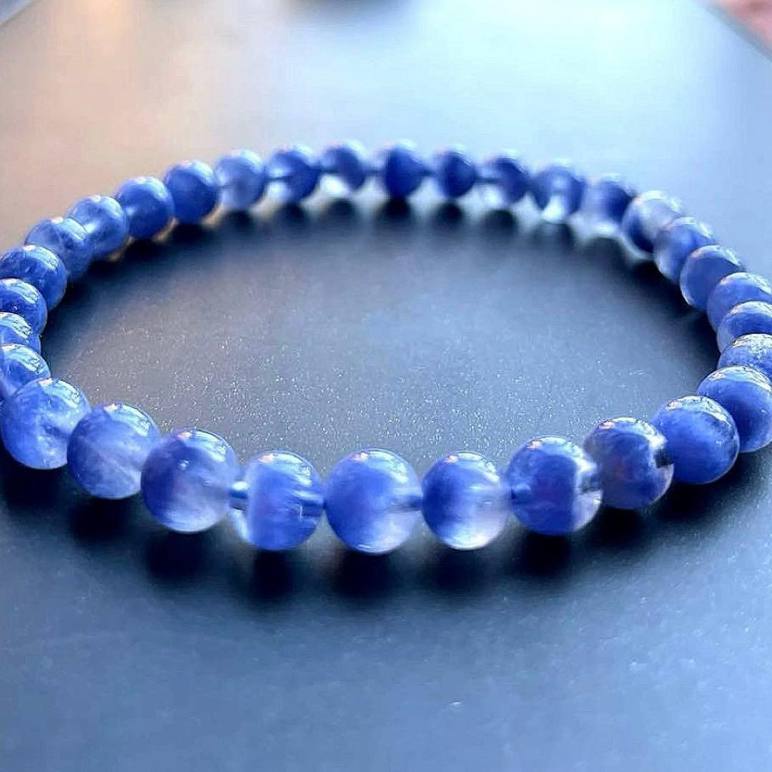 Y-6【高品質•新品】ディモルチェライトDumortierite 4.5mm 珠