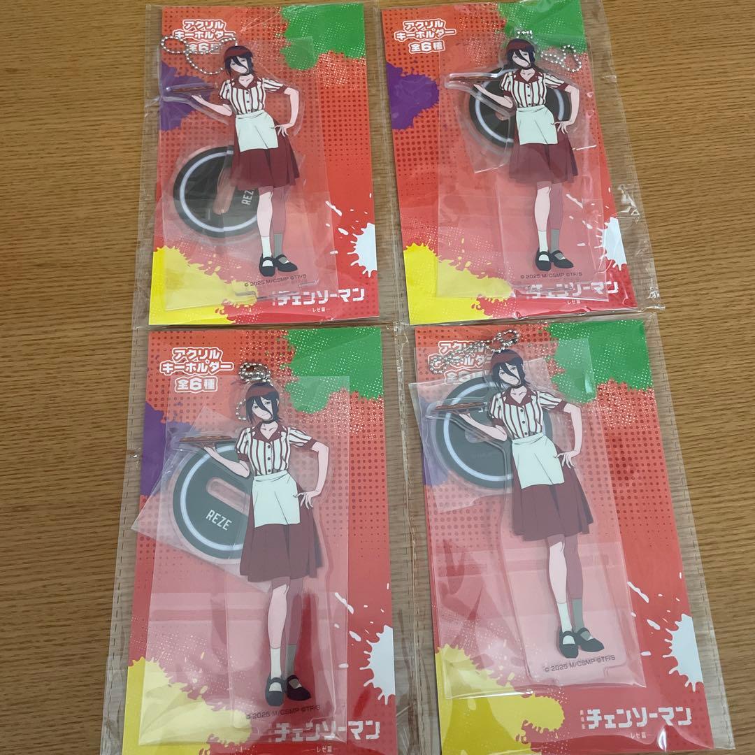ラウンドワン限定　チェンソーマン アクリルキーホルダー 4個セット ラウンドワン限定 チェンソーマン アクリルキーホルダー 4種セット