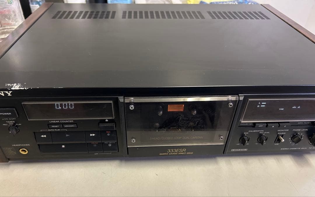 SONY TC-K333ESR カセットデッキESシリーズ 通電確認済みジャンク