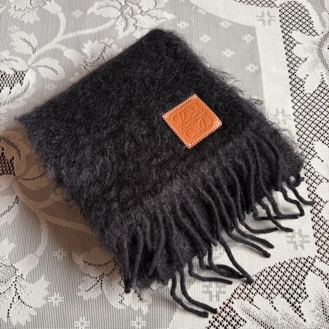 山田涼介さん着用】LOEWE アナグラムロゴ モヘヤ混ウールマフラー