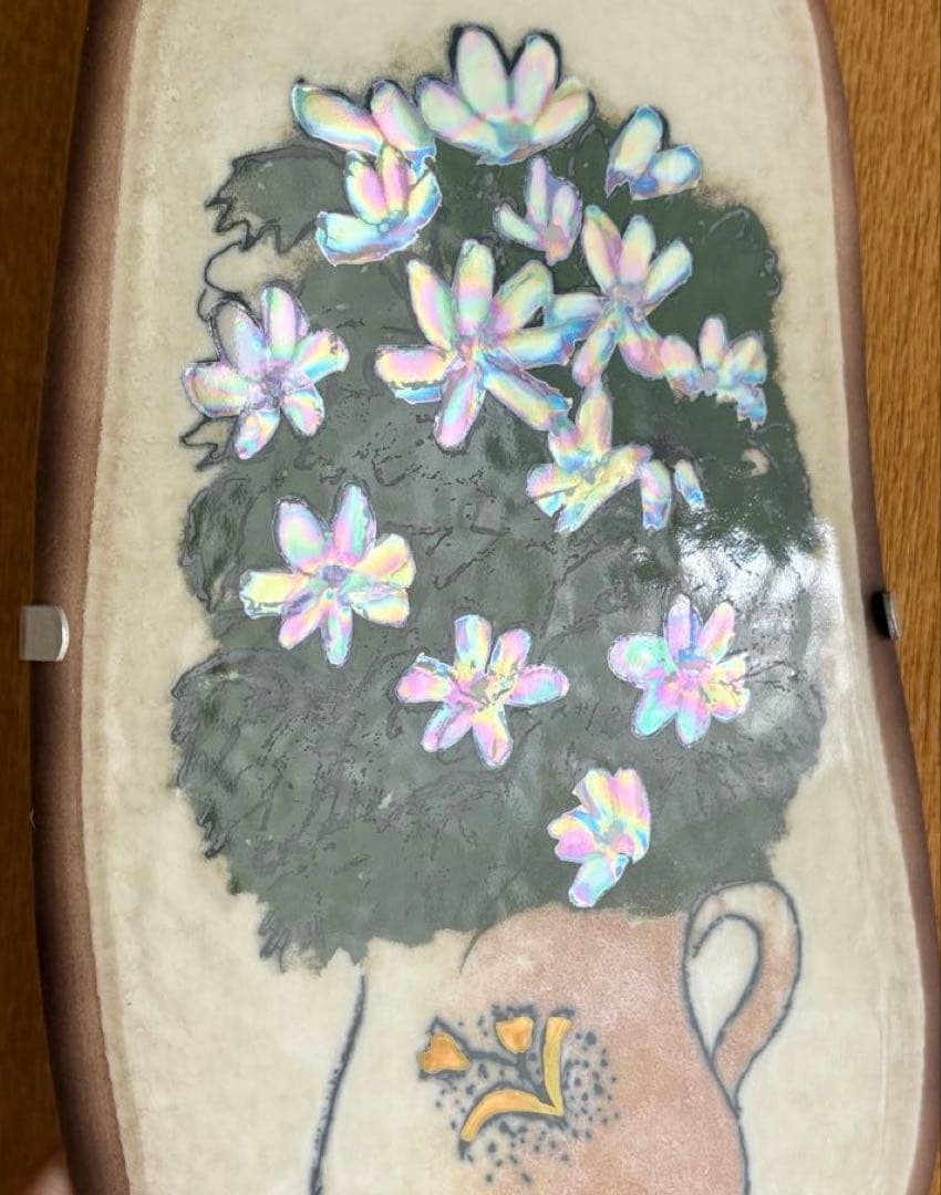 ARABIA ヘルヤ \"Valkovuokot\" 陶板画