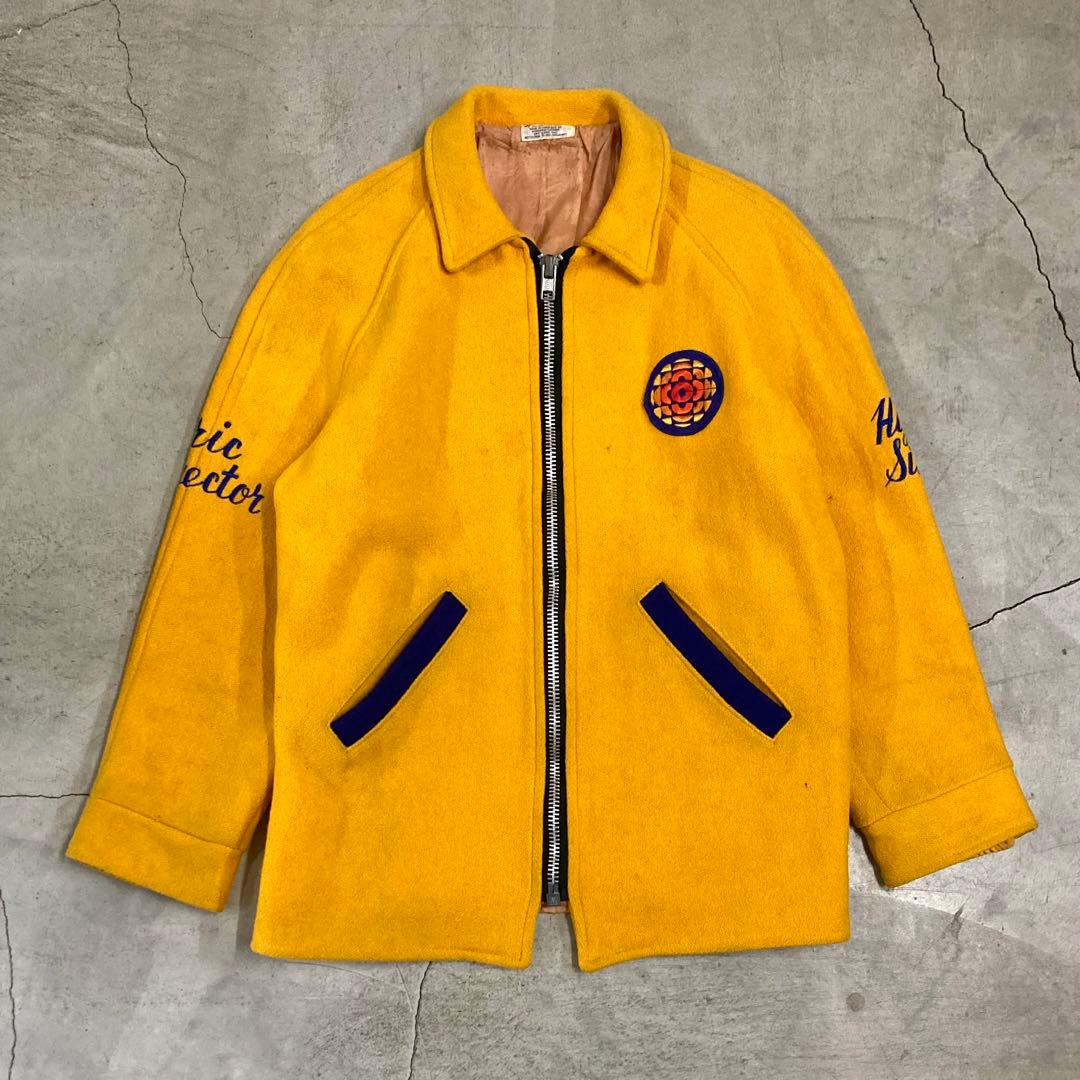 50's CBC ウールジャケット ACME ZIP カナダ製 刺繍 ビンテージ