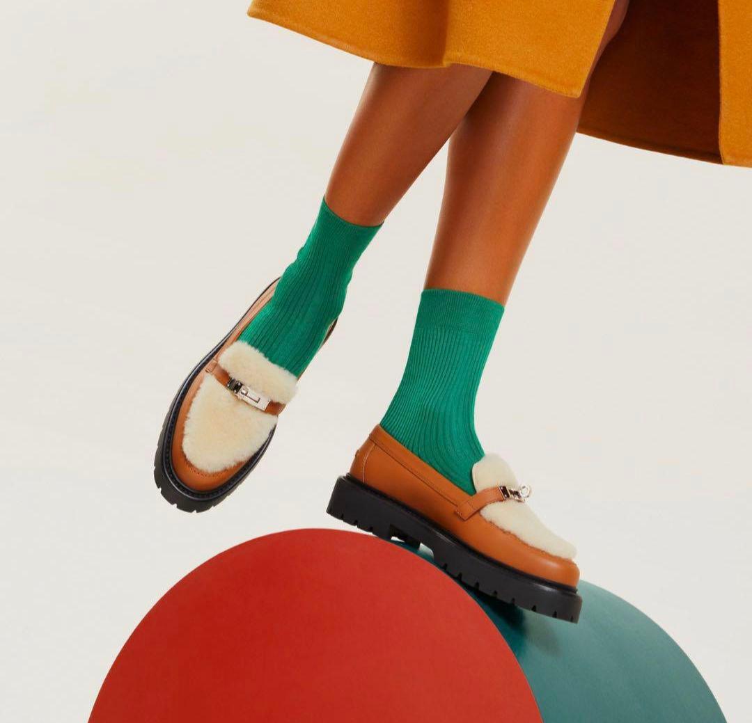 25日まで！新品【HERMES】 エルメス モカシン《アイコン》