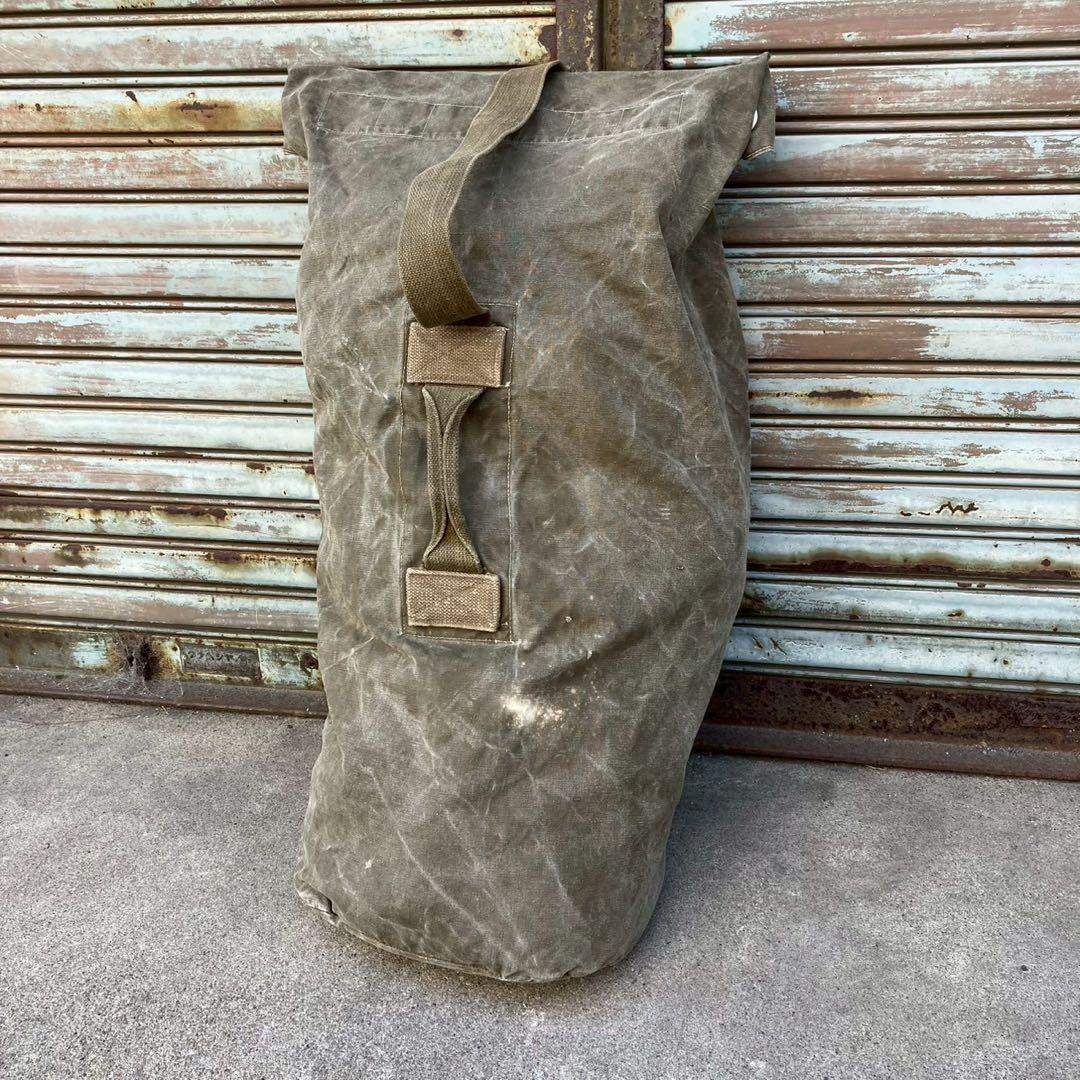 大容量 50s フランス軍 実物 ヴィンテージ ミリタリー ダッフルバッグ 大容量 50s フランス軍 実物 ヴィンテージ ミリタリー ダッフルバッグ