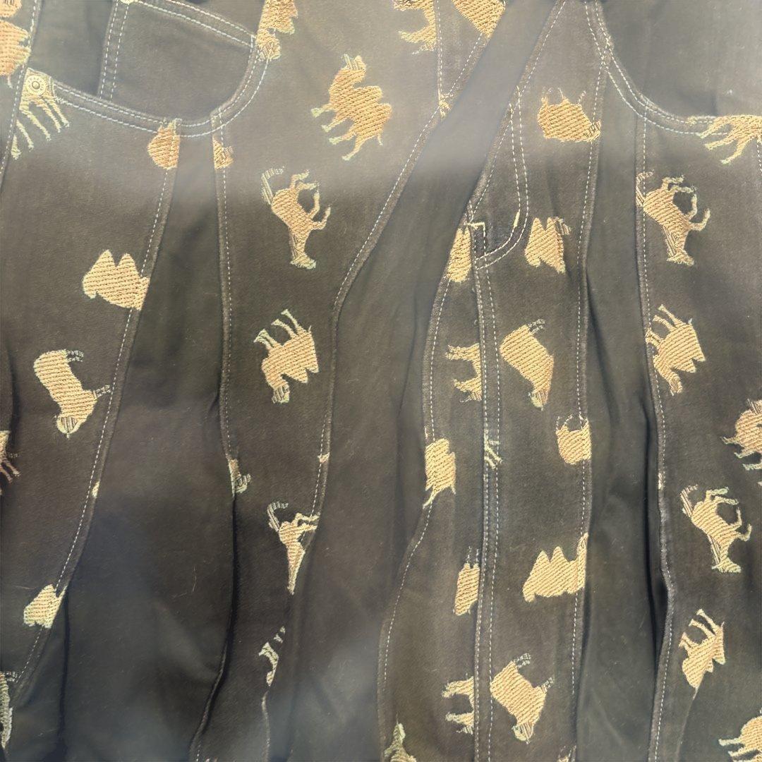 フラボア セットアップ 動物柄デニムジャケット