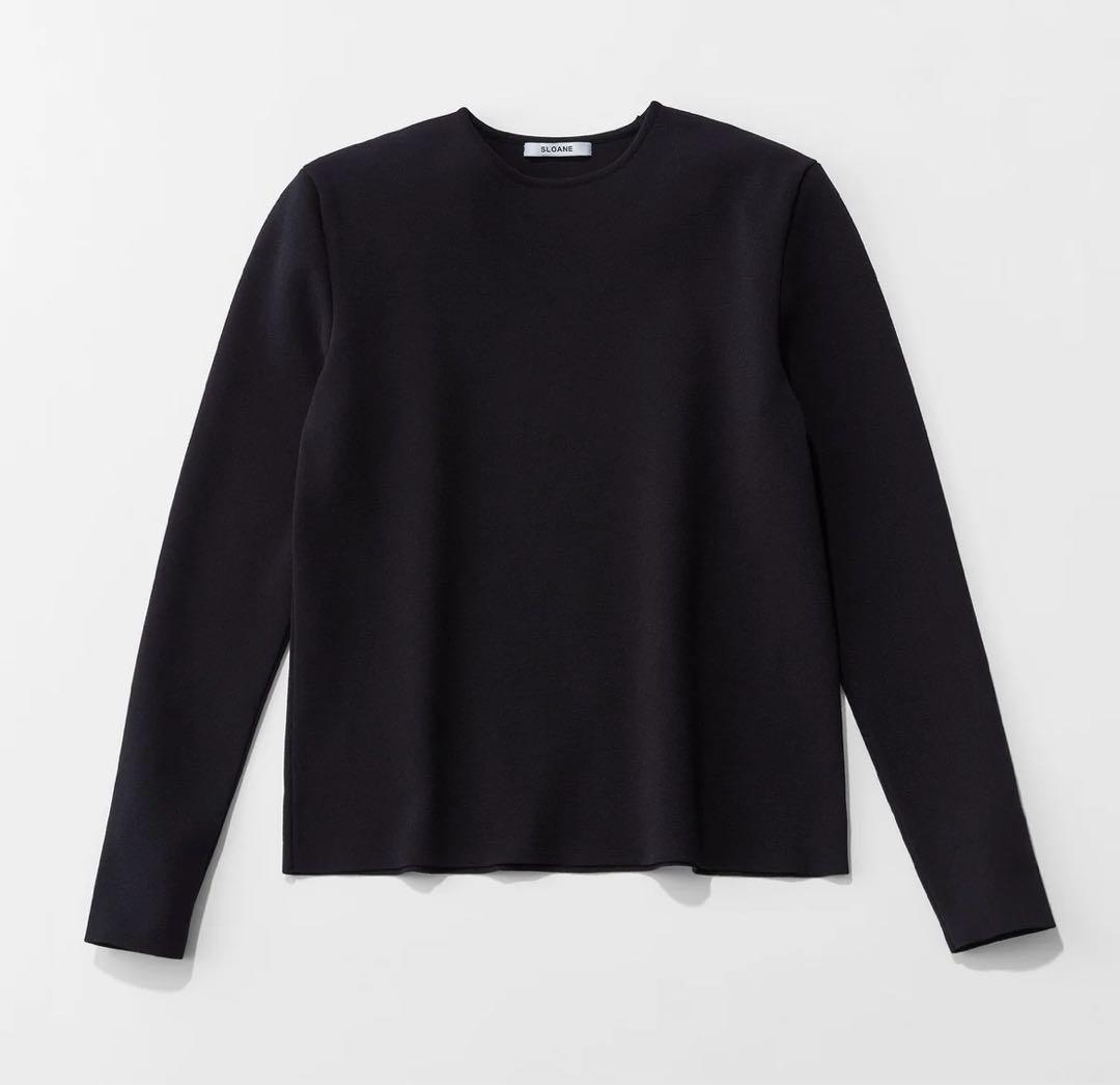 SLONE boutique310 肩で魅せるニット 佐藤佳菜子 黒 - メルカリ