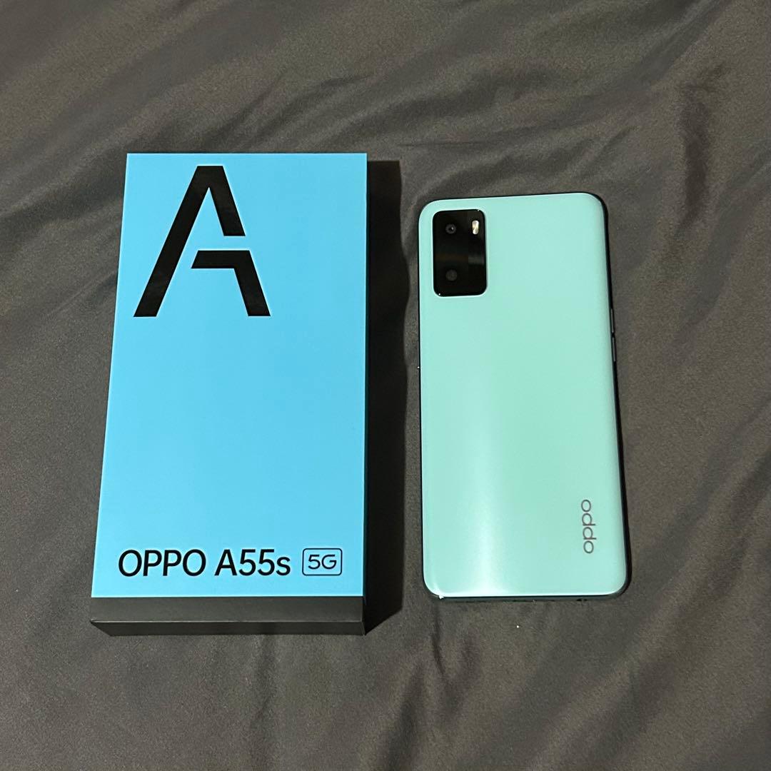 OPPO A55s 5G ミントグリーン 64GB - メルカリ