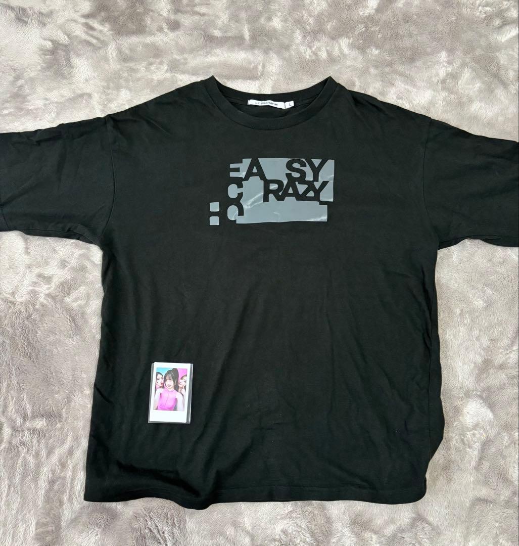 EASY CRAZY hot Tシャツ 黒 ルセラフィム ツアーグッズLサイズ - メルカリ