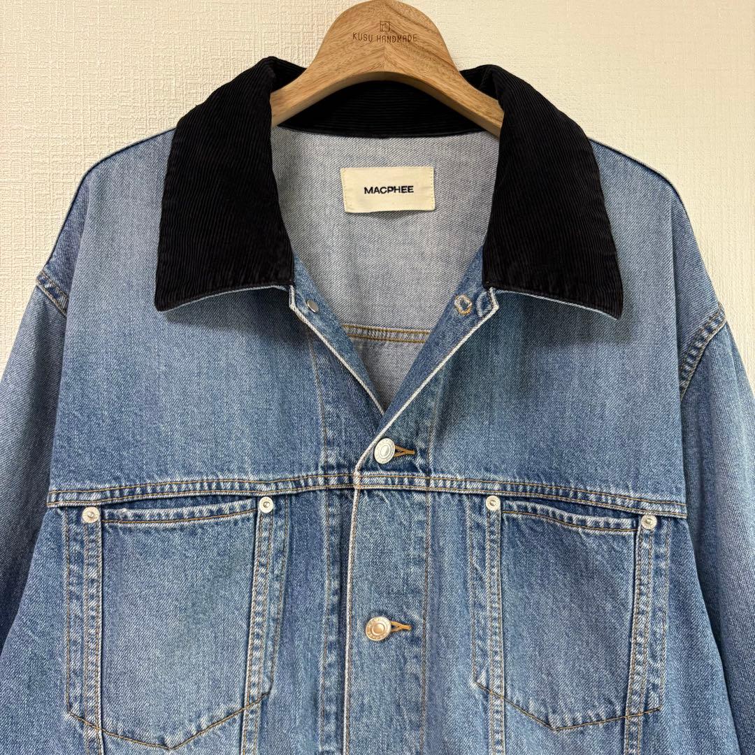 MACPHEE マカフィー ナチュラルスラブデニム オーバーサイズド