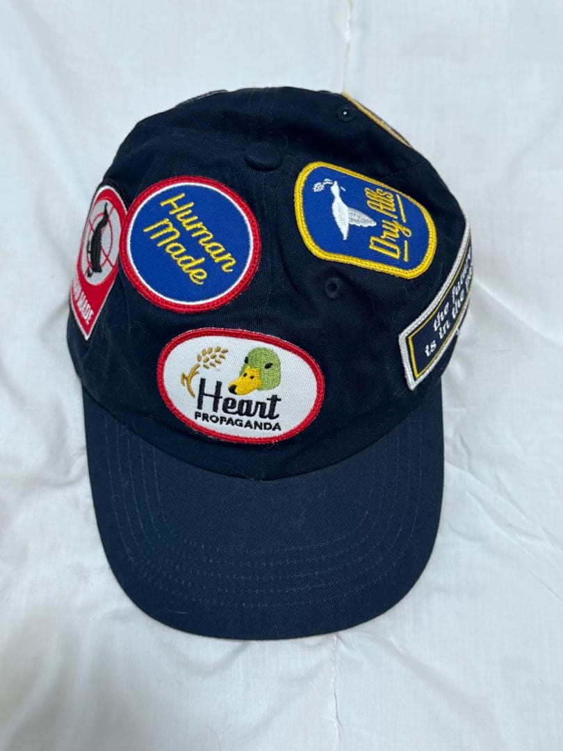 Human Made パッチ付きキャップ ネイビー - メルカリ