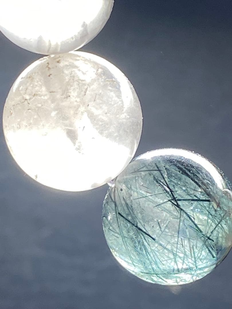 ブルー ザギ水晶 15.7-18.6mmザギマウンテンクォーツ - メルカリ