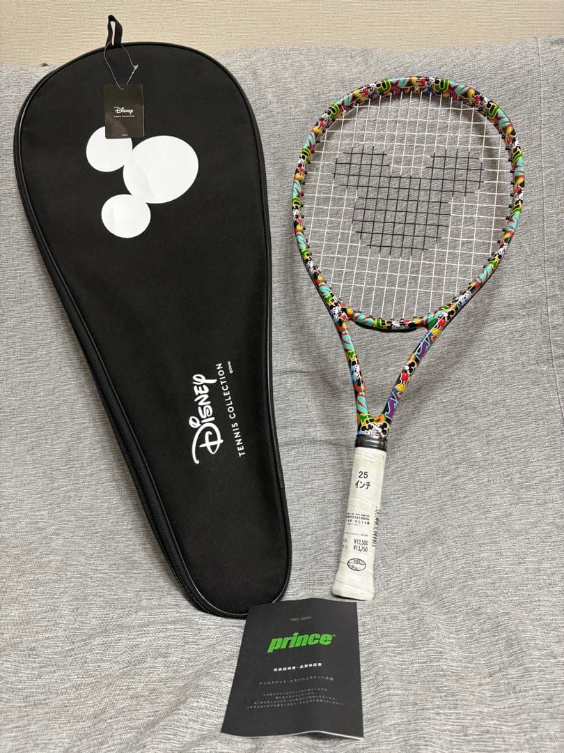 激レア プリンス ディズニー ビースト25 テニスラケット ミッキー柄