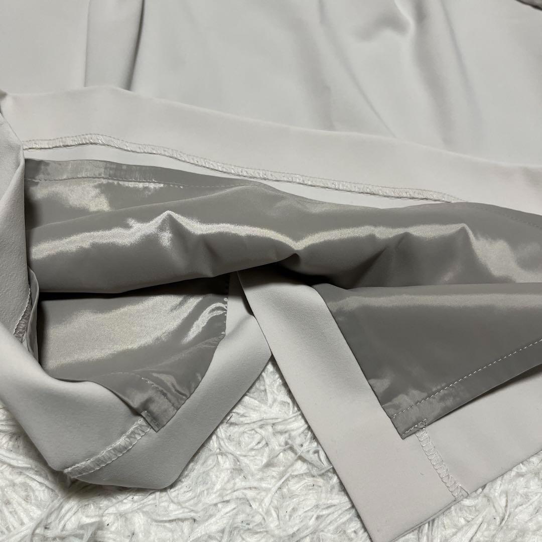 UNITED ARROWS スカートセット ライトグレー ノーカラー ストレッチ