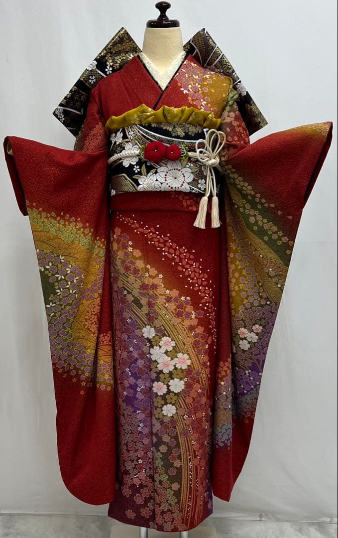 本物ファッション - 振り袖 フルセット 成人式 金彩加工 金通し ガード