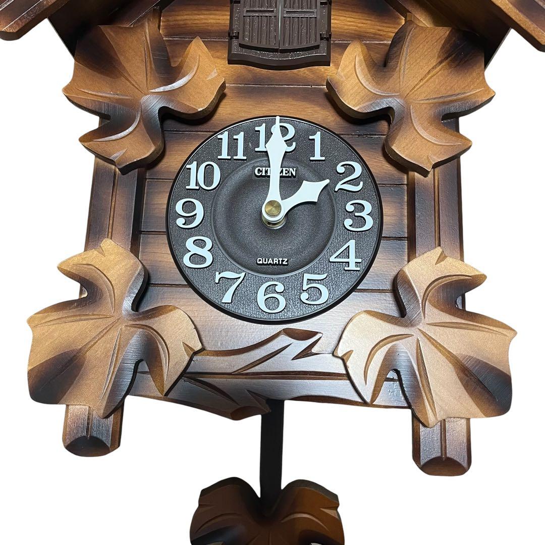 CITIZEN 鳩時計 4MJ234-B 昭和レトロ 高級クォーツ 壁掛け時計 - メルカリ