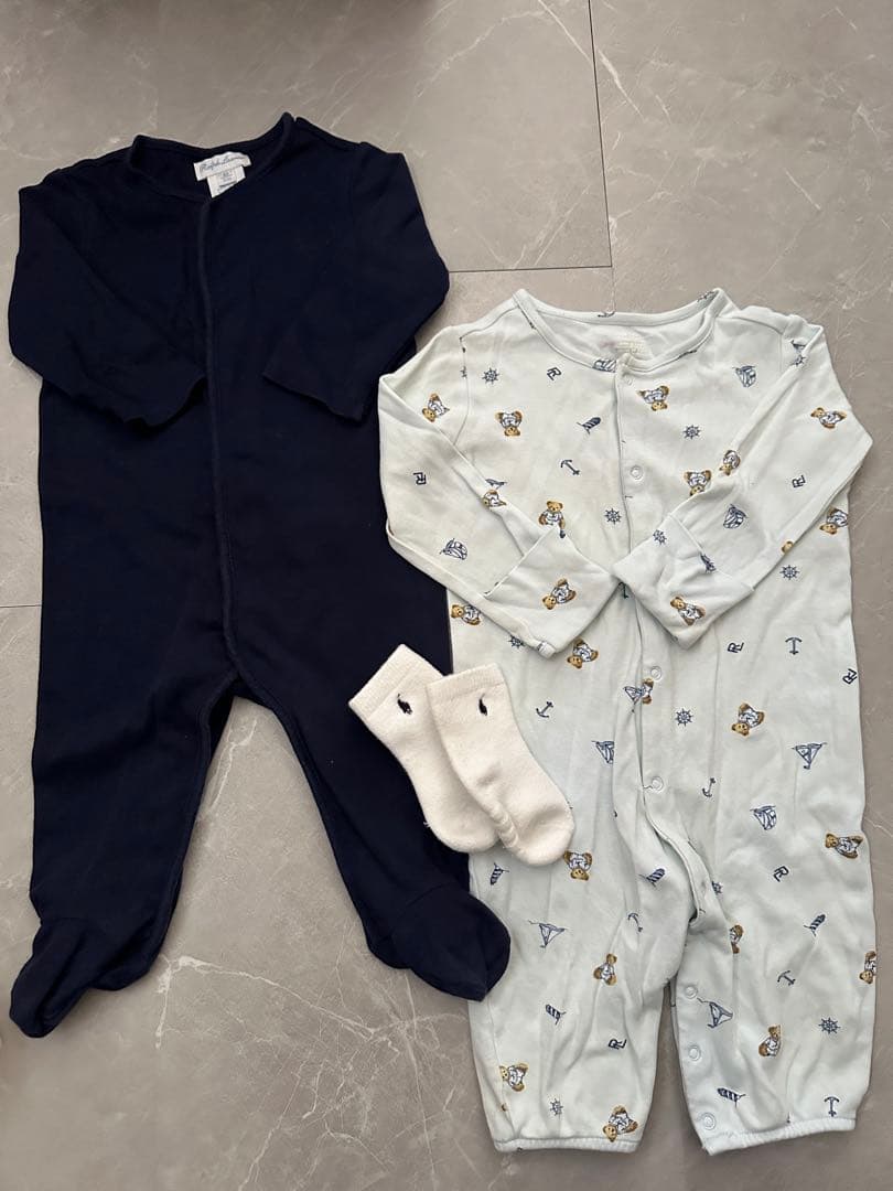 【美品✨】A.B.C. エアバギー抱っこ紐 ベージュ＋ラルフローレン洋服セット