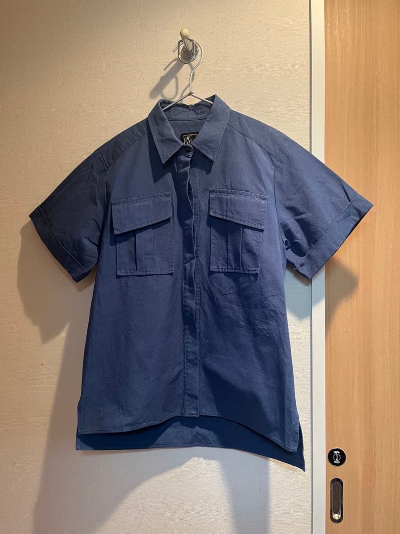 レア美品】KEITA MARUYAMAケイタマルヤマ 歌舞伎刺繍シャツ ブルー