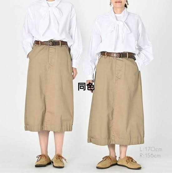 45R☆おこめチノのチーゴスカート/ベージュ♪ - メルカリ