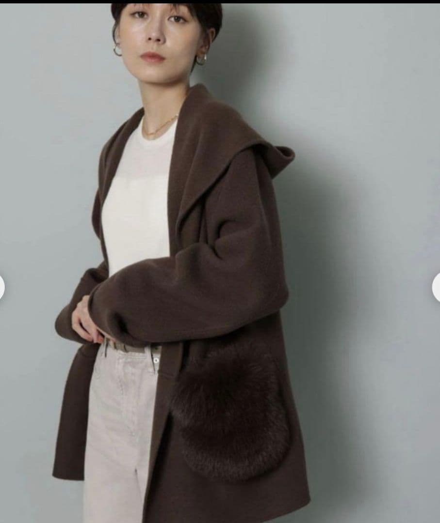 Arpege story ファー付きフードリバーコート ファー付きフードリバーコート | コート | Arpege story（アルページュ