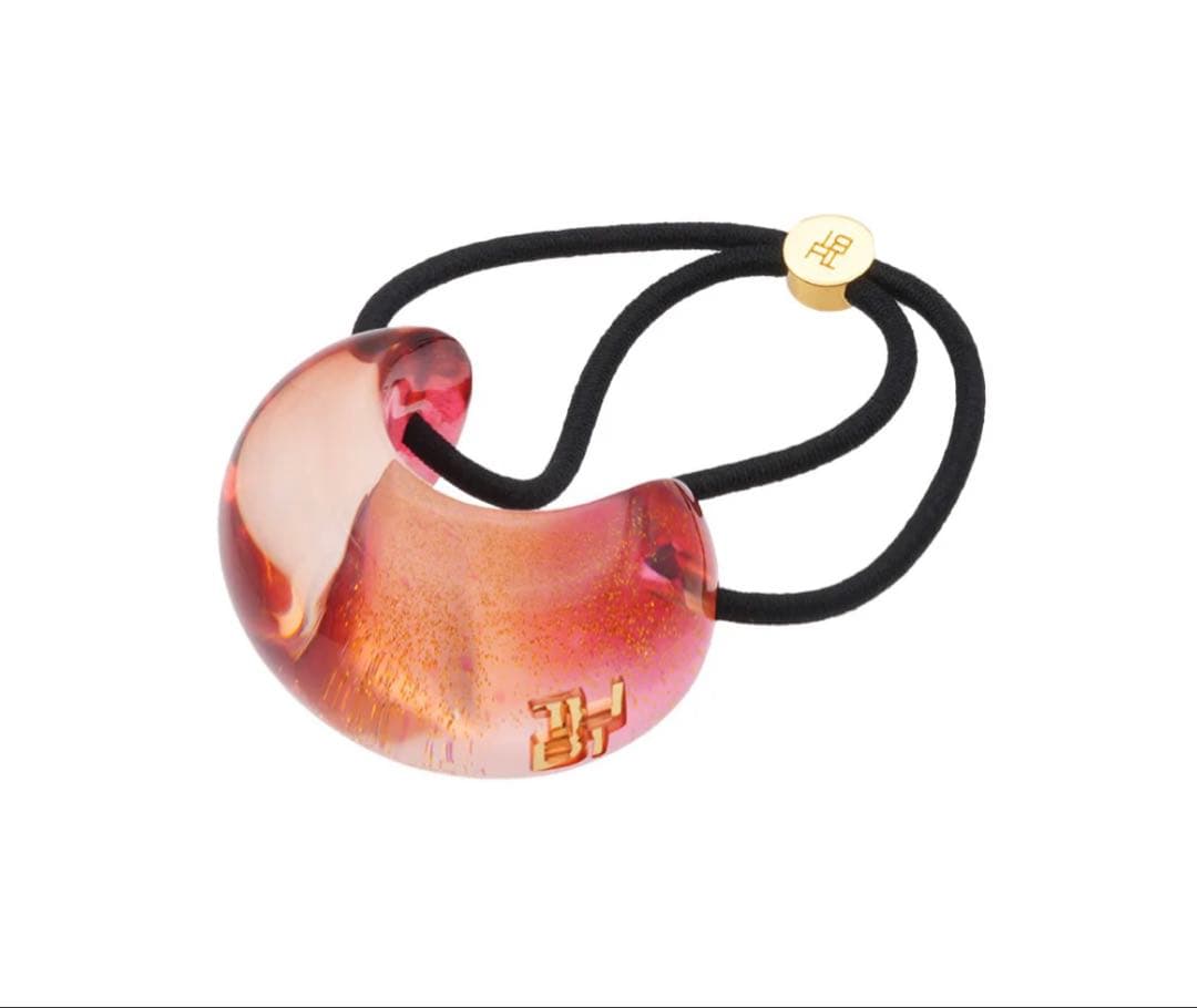 THBT Lucite Dome Pony Cuff REDルーサイト オーバル ドーム ポニー