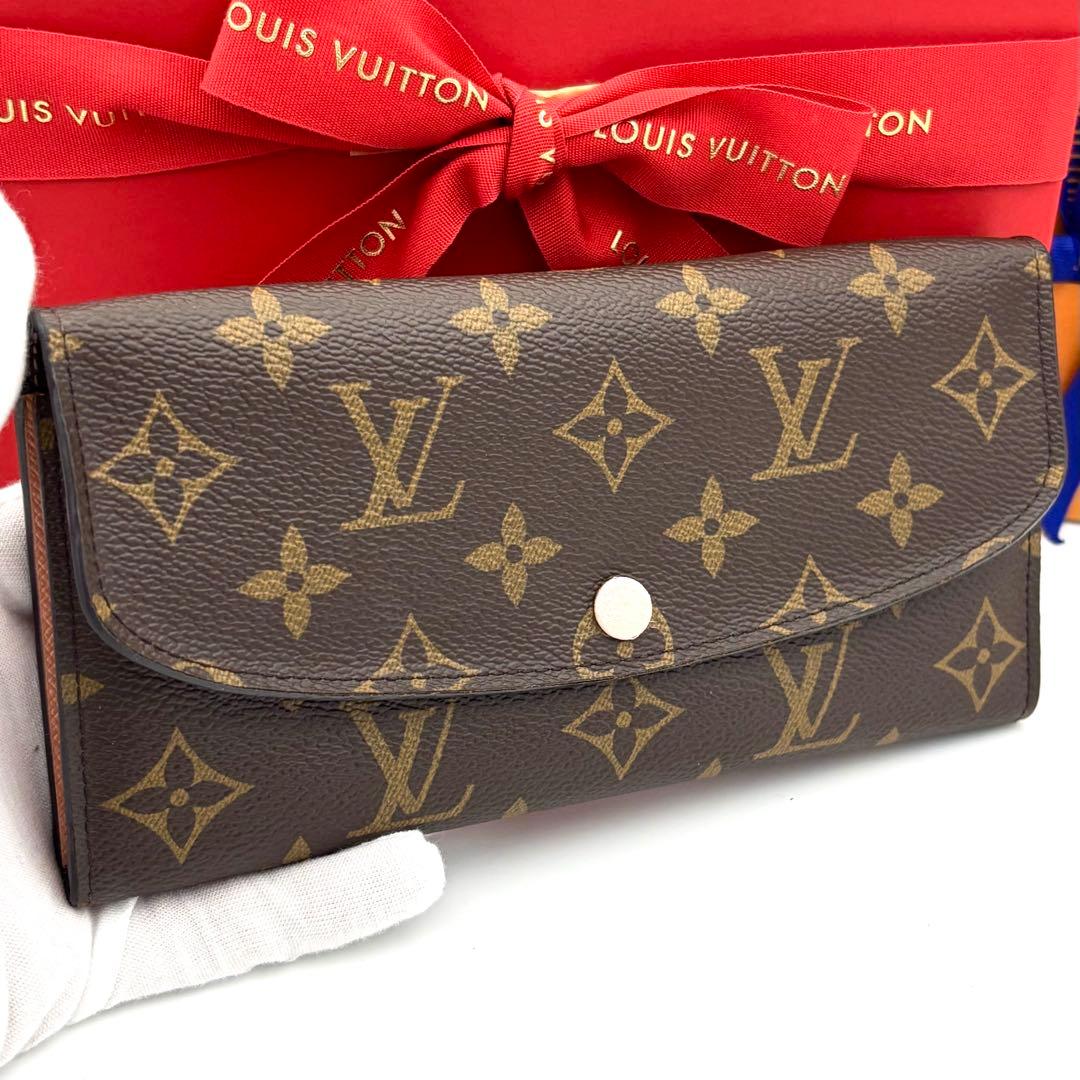 ☆美品☆ルイヴィトン 二つ折り長財布 モノグラム ポルトフォイユエミリー ローズ LOUIS VUITTON（ルイ・ヴィトン） 長財布 モノグラム ポルトフォイユ