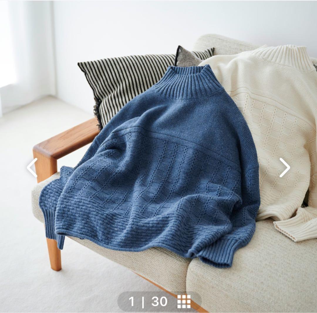 北欧暮らしの道具店「冬の暮らしに、愉しみを」バスケット編みのニット 冬の暮らしに、愉しみを」バスケット編みのニット - 北欧、暮らしの道具店