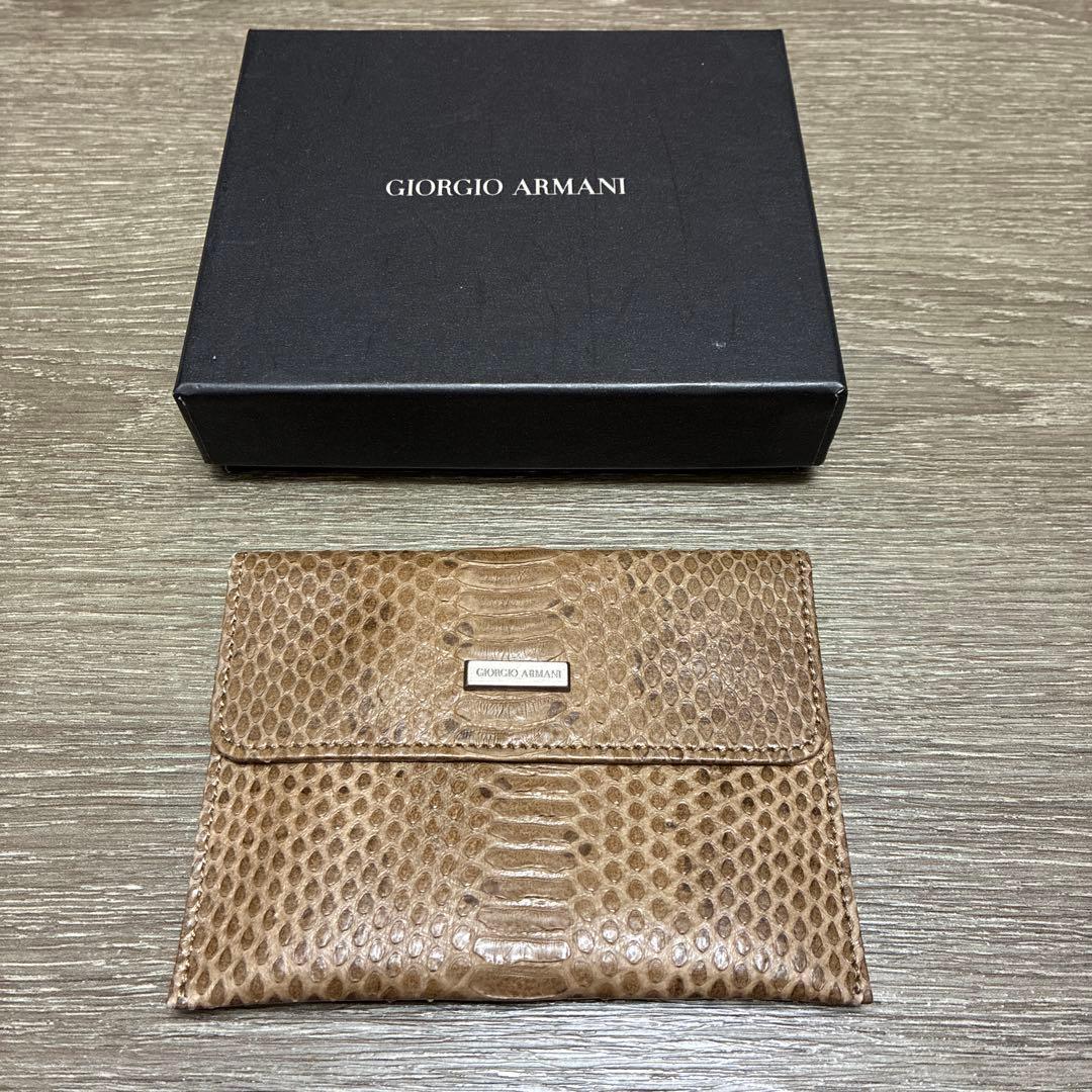 ジョルジオ　アルマーニ　名刺　カードケース シンプルデザイン♪】ジョルジオアルマーニ カードケース (GIORGIO