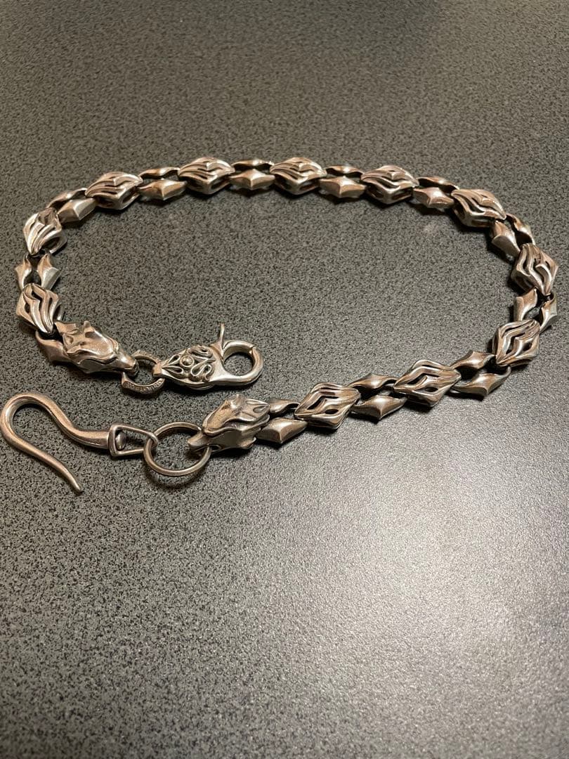 ウルフマンB.R.Sウォーウルフ（流狼毛）ウォレットチェーン 約55cm WOLFMAN B.R.S（ウルフマンBRS） 25日までポイント5倍！ ウルフマン