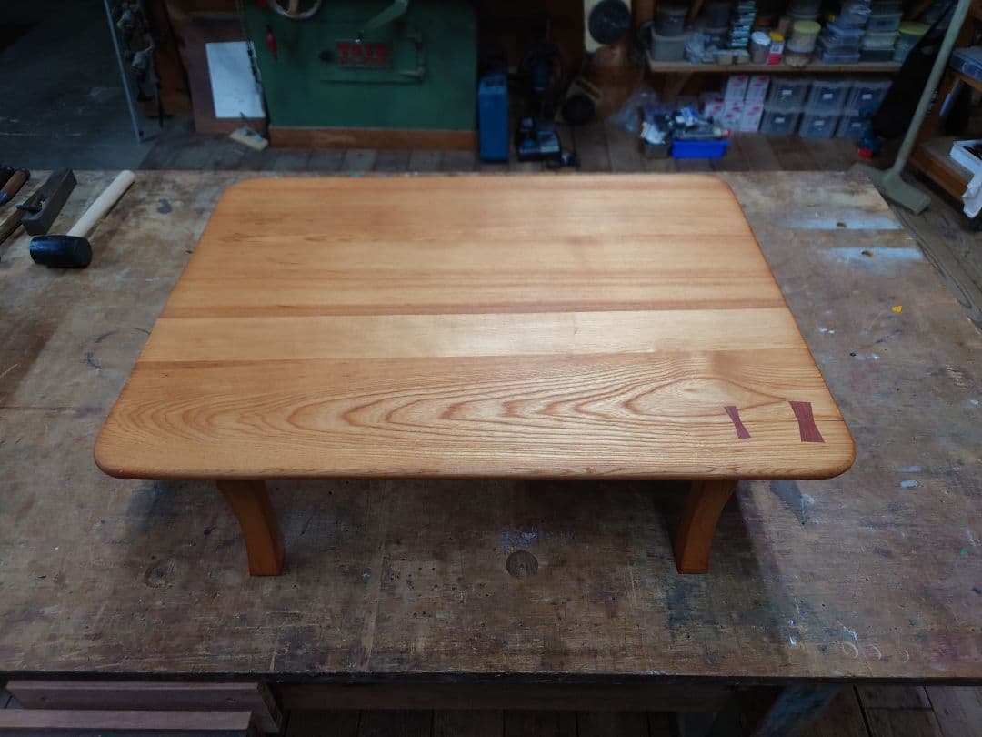 センの木の四角いちゃぶ台《リペア済》