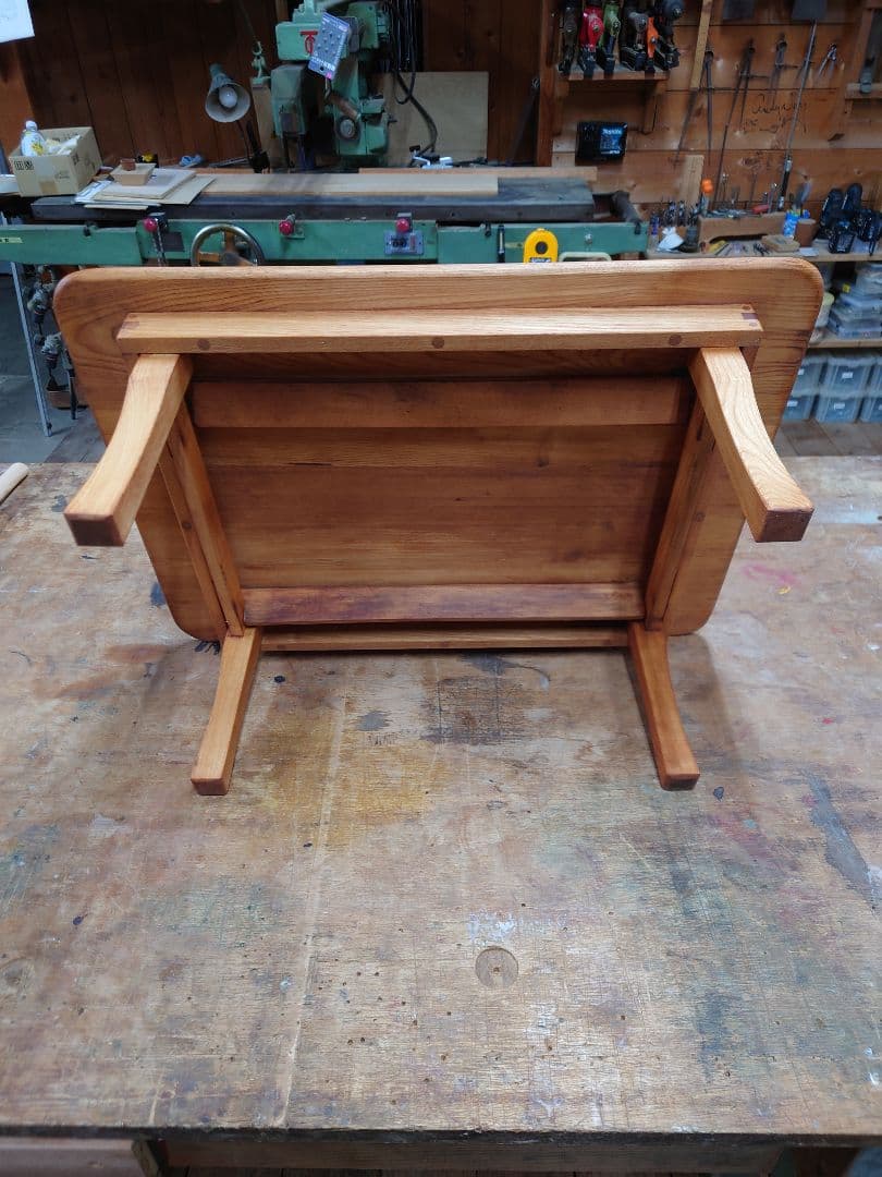 センの木の四角いちゃぶ台《リペア済》