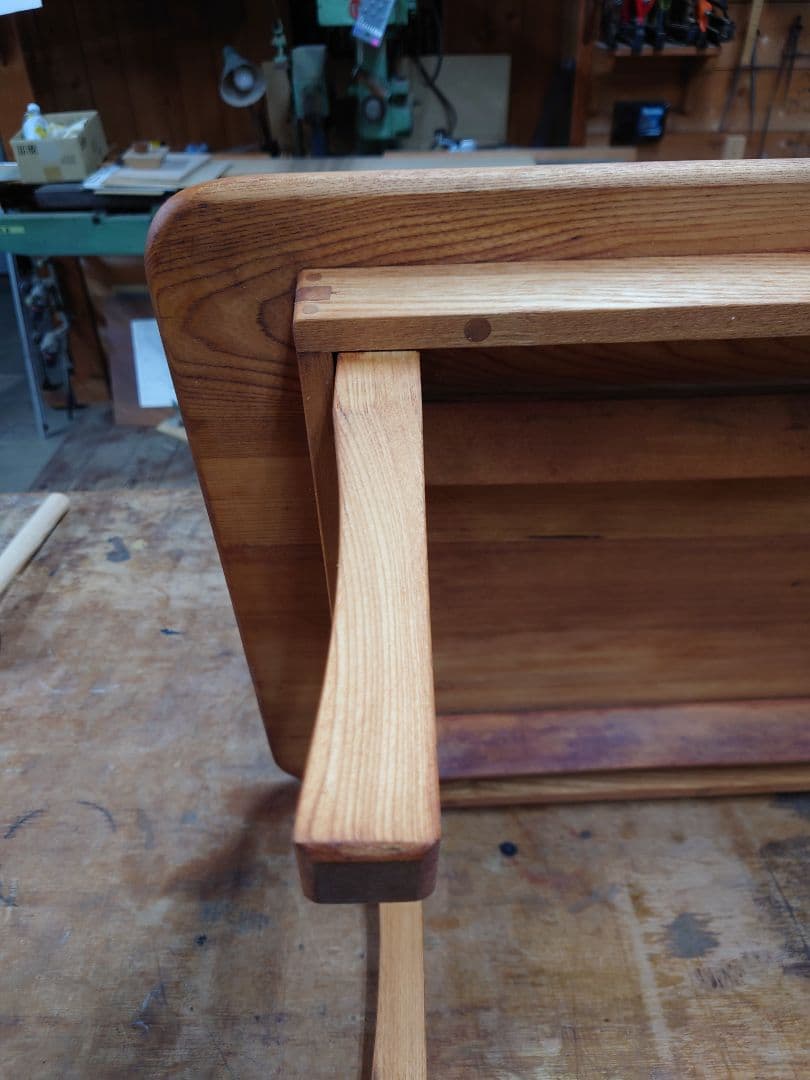 センの木の四角いちゃぶ台《リペア済》