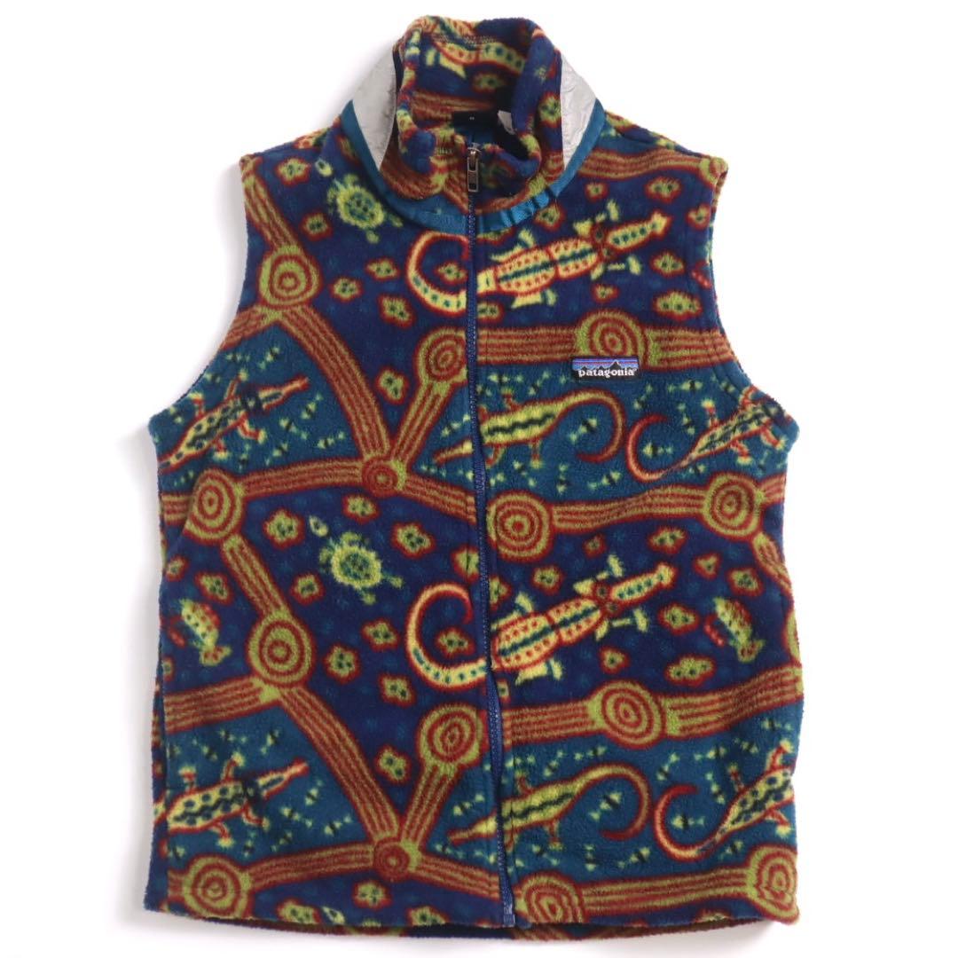 Patagonia 90s 1998 ワニ柄 総柄 フリースベスト 希少 - メルカリ