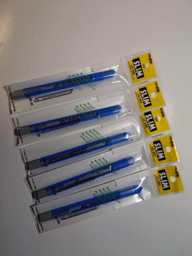 【HI-T】　タジマカッターナイフ　スリム　ＬＣ－２００　青色　５本組 ed1546856.jpg