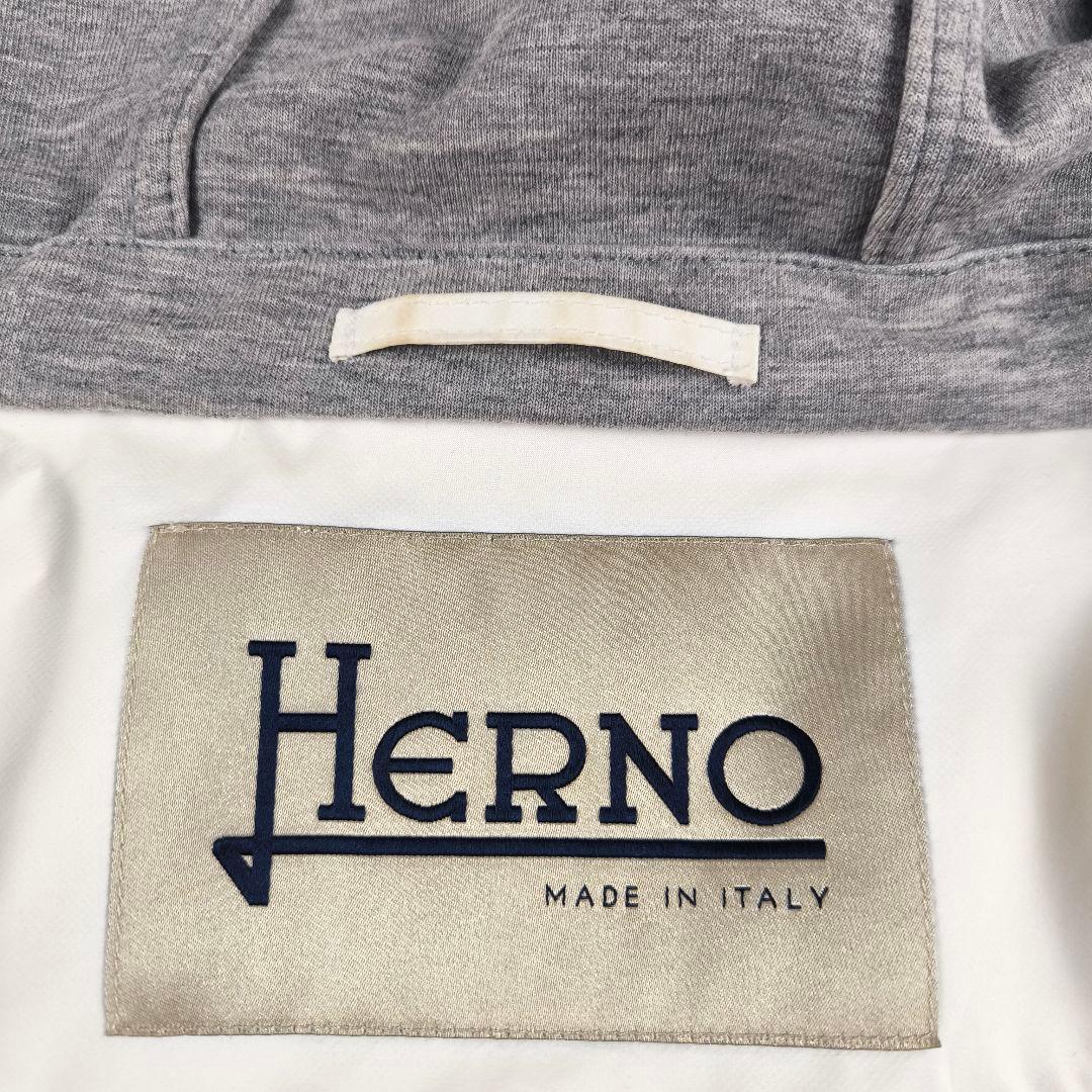 みっちゃん様】HERNO ヘルノ ジップアップ 切り替え パーカー 48 L
