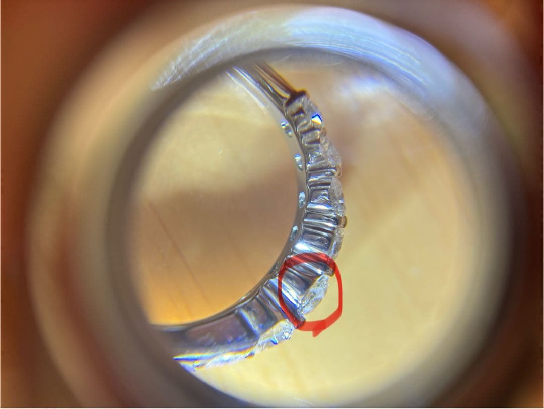 Pt900 0.1ct ハーフエタニティリング