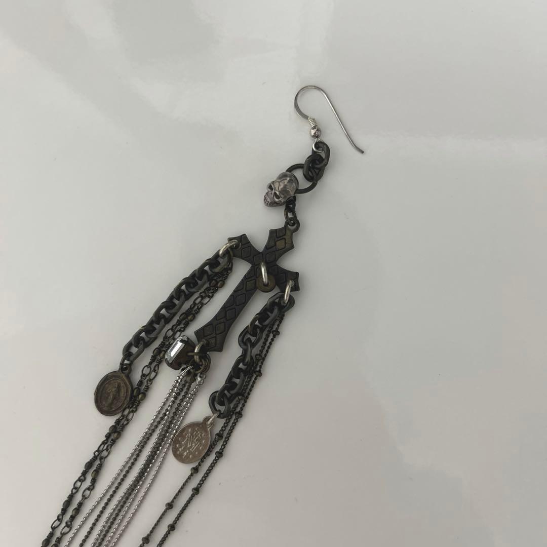 gunda ガンダ skull crossdesign piace ピアス - メルカリ