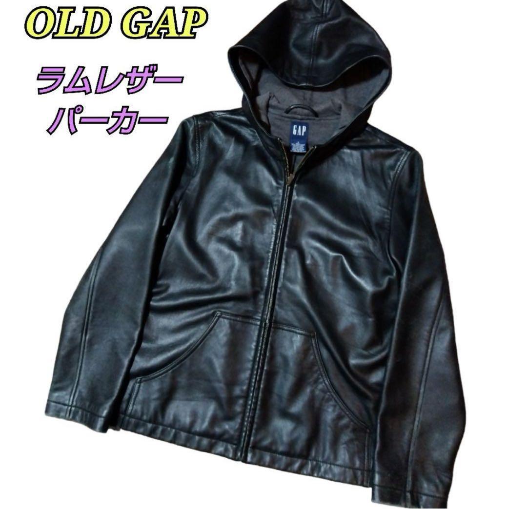 希少】ギャップ ラムレザーパーカー GAP ラムレザー leather - メルカリ