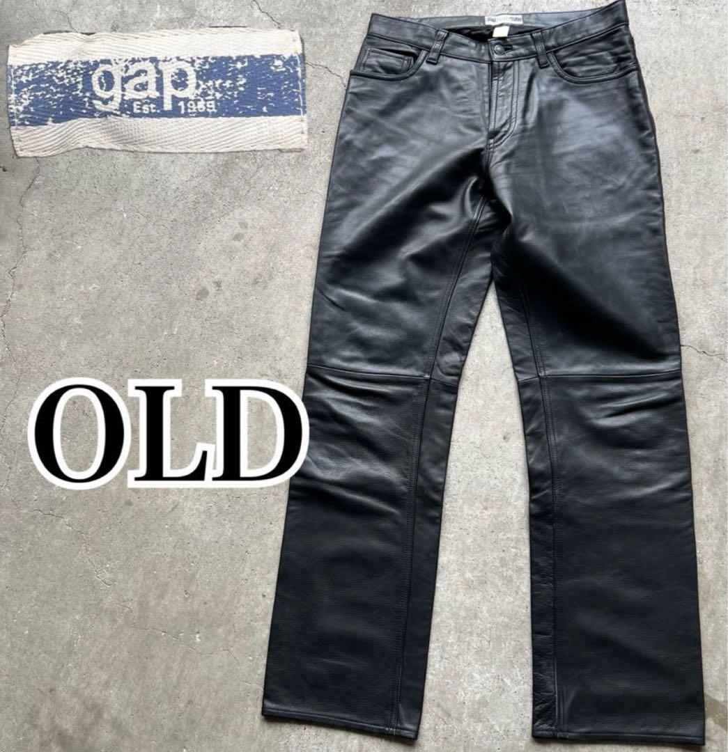 レア・極上】OLD GAP リアルレザーパンツ 90s~00s カニエウエスト