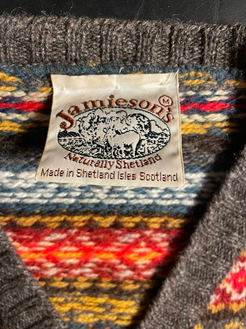 Jamieson's ユナイテッドアローズ別注ベスト 好配色Mサイズ - メルカリ