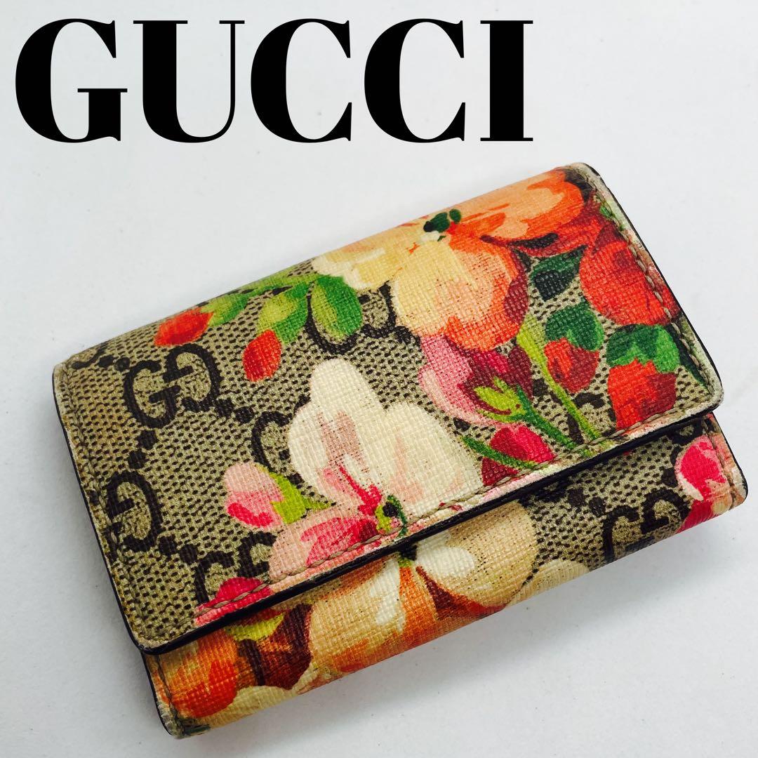 専用❗️♡GUCCI✨グッチ　GGスプリーム　ブルームス キーケース 6連 花柄 GUCCI グッチ GGスプリーム ブルームス キーケース 6連 花柄 財布