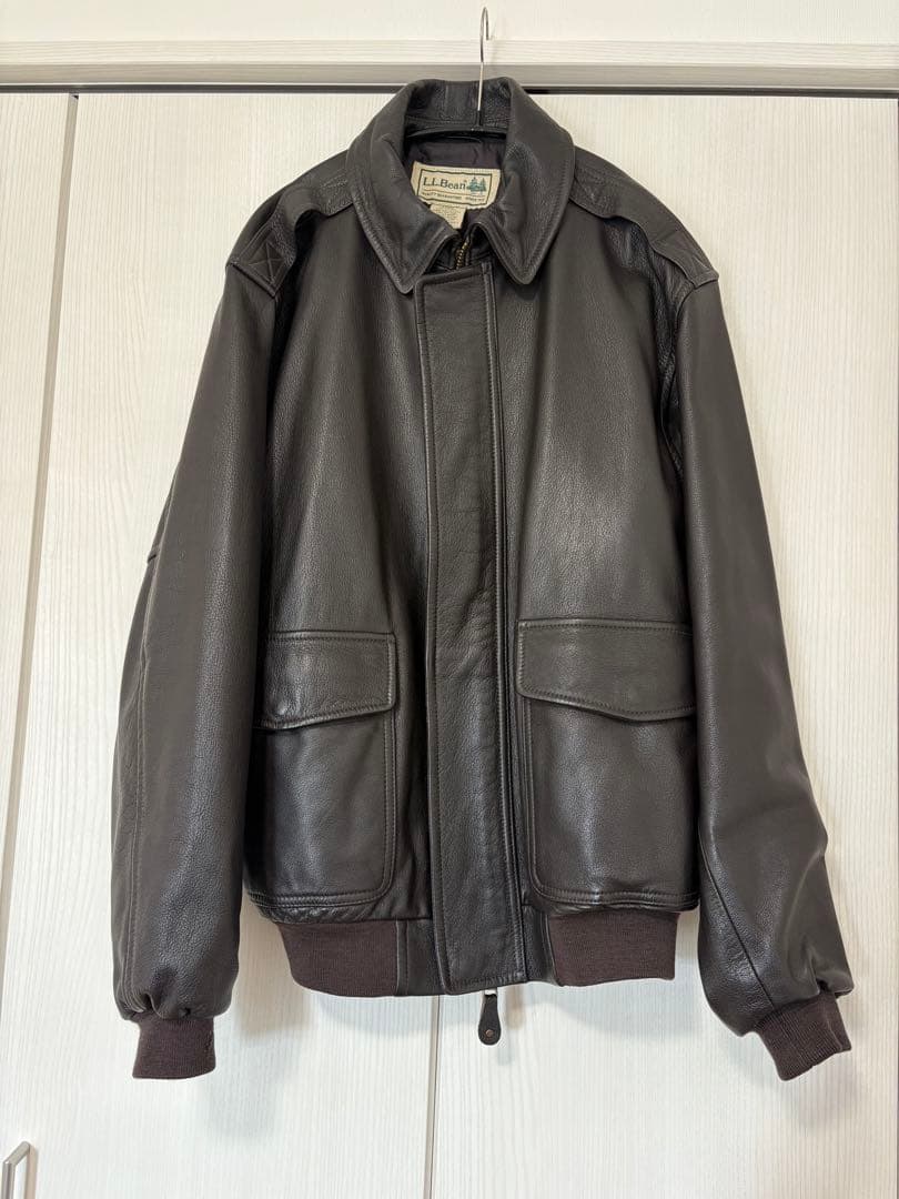 x*x様 90S L.L.Bean ゴートスキン A-2 レザー フライトジャケ