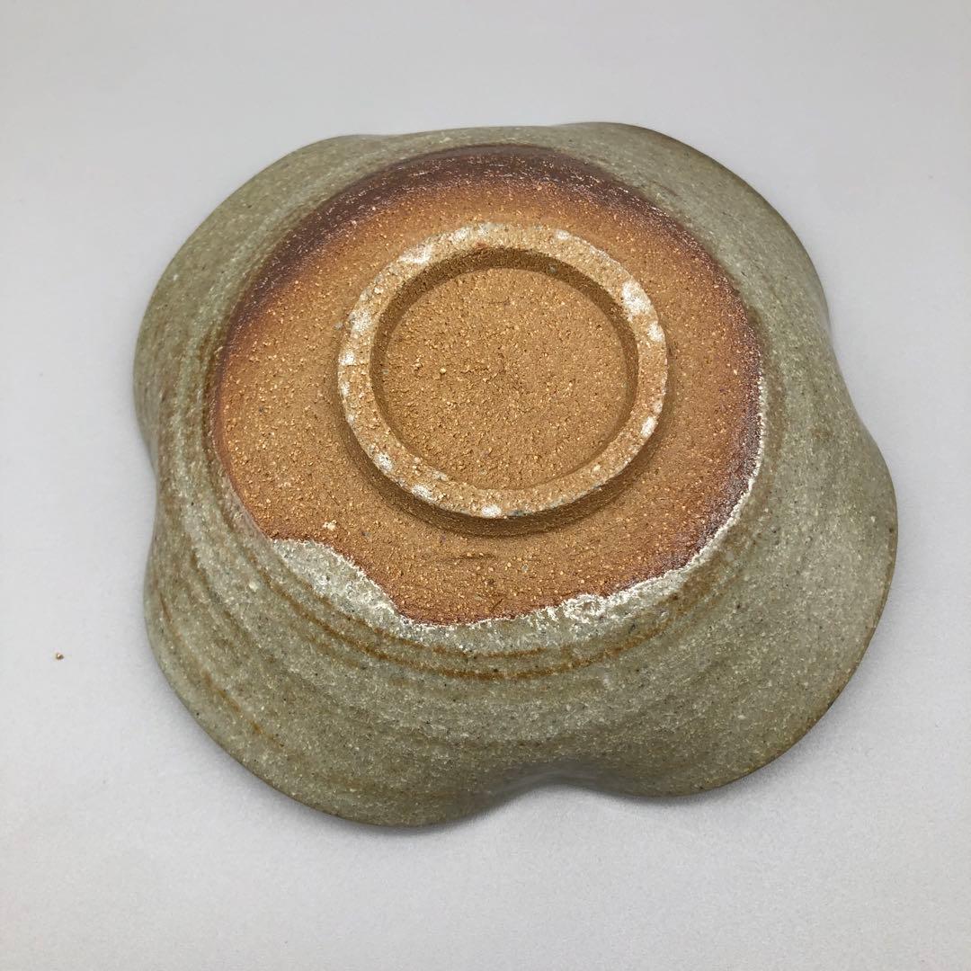 希少年代物唐津焼隆太窯中里粉引ふちなぶり皿5枚セット12-13cm骨董