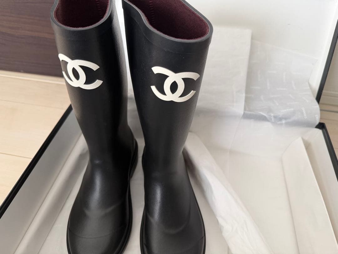 【2/6限定】CHANELブーツ(レインシューズ) 待望の再入荷☆2色》CHANEL レインブーツ 長靴 (CHANEL/レインシューズ
