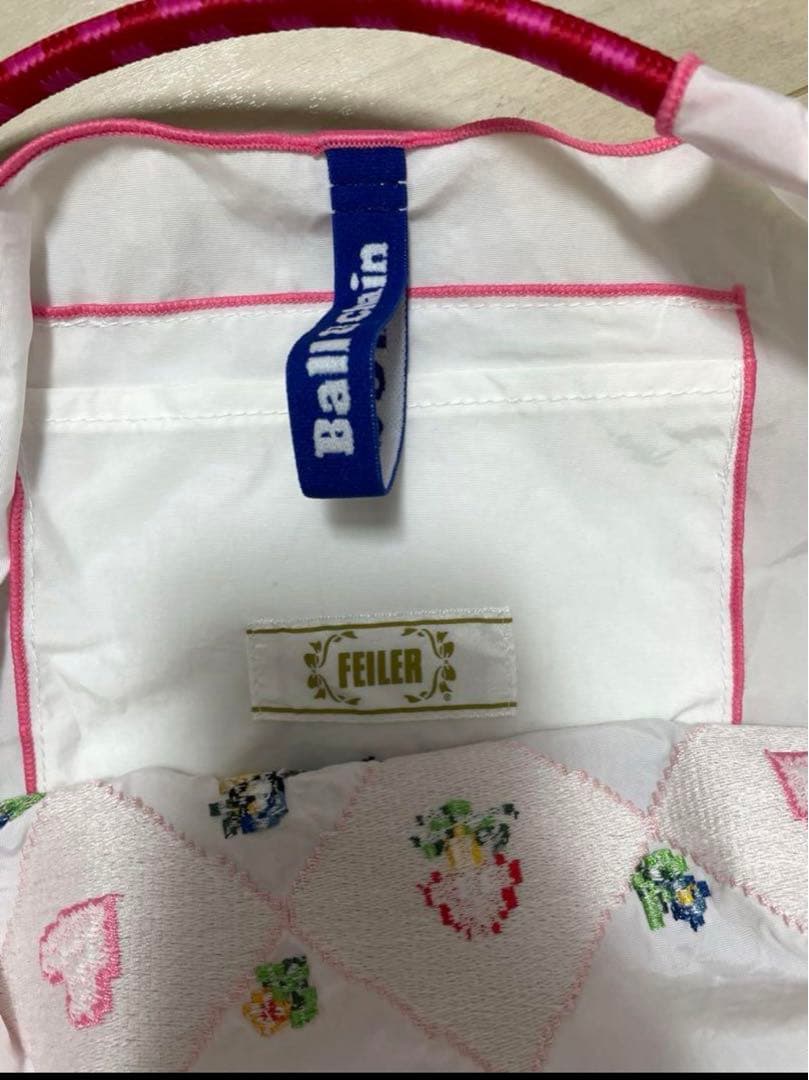 モフ子さん専用【正規品フェイラー】ボールアンドチェーン ホワイトM