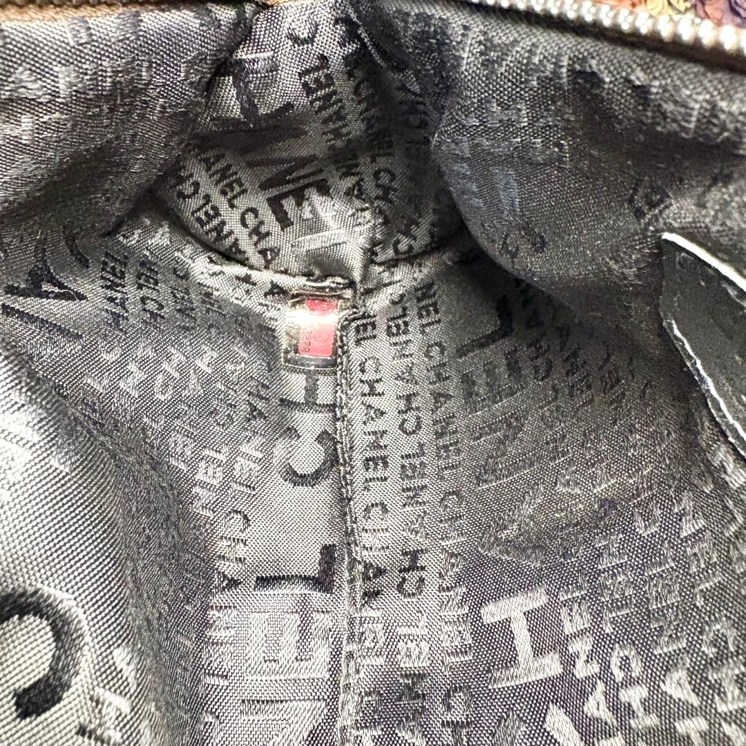 ♡激レア♡CHANEL ハンドバッグ メタリックグレー チェーンハンドル レザー