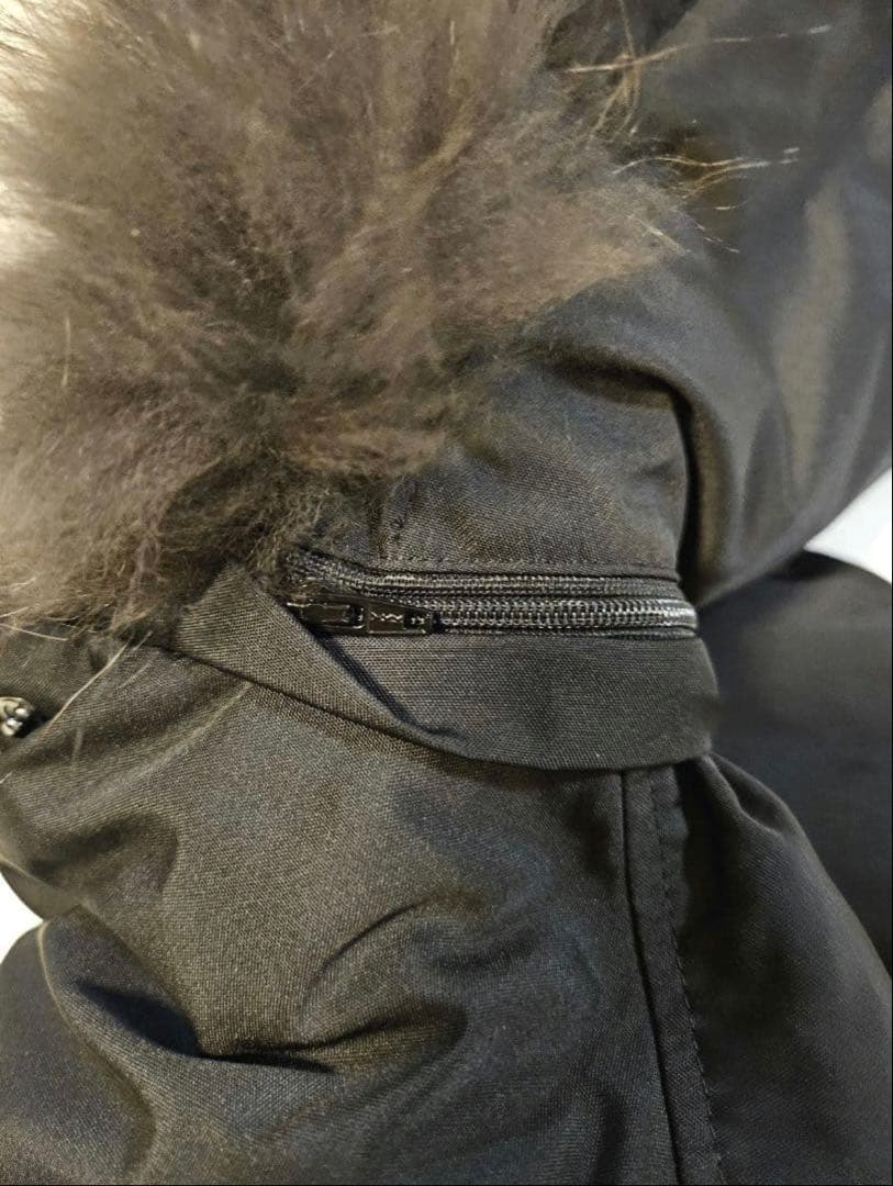 23区 オックスフォード ダウンベスト ファー 黒 38 オンワード - メルカリ