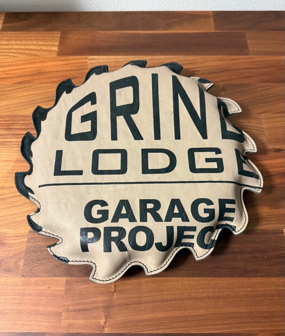 GRINDLODGE x Boab leather works レザークッション GRINDLODGE (グラインドロッヂ)×BOAB LEATHER WORKS（ボアブ レザー