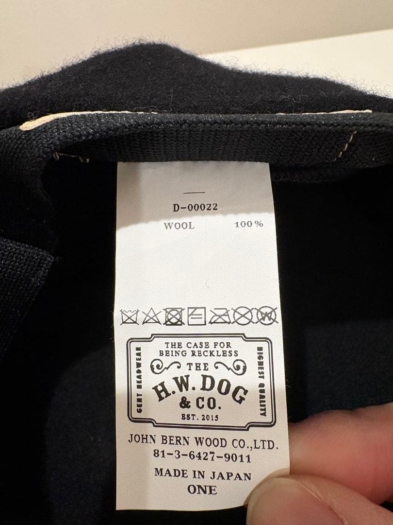 H.W.DOG&Co BERET 黒